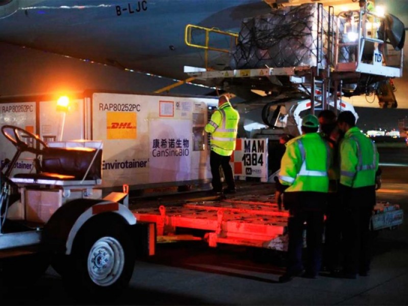 Llegan a México 2 millones de vacunas anticovid de CanSino