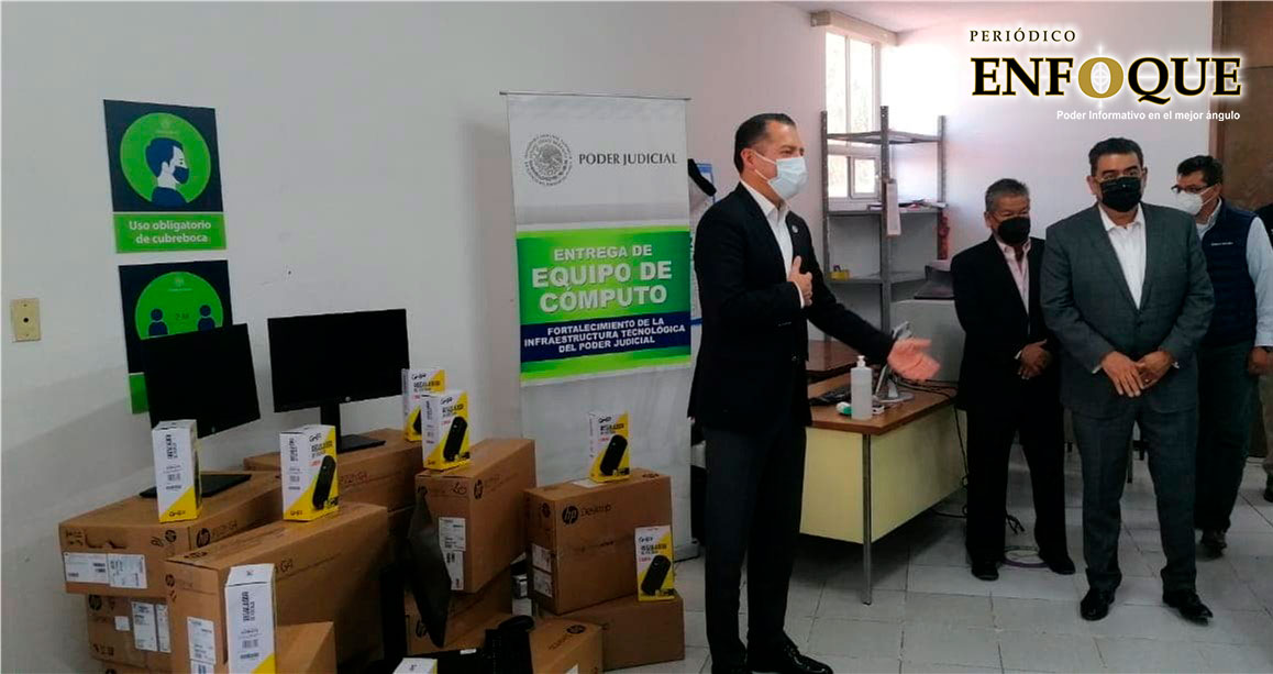 Después de 15 años, Juzgados de Tepeaca reciben equipo de cómputo y acercan sus servicios a la ciudadanía