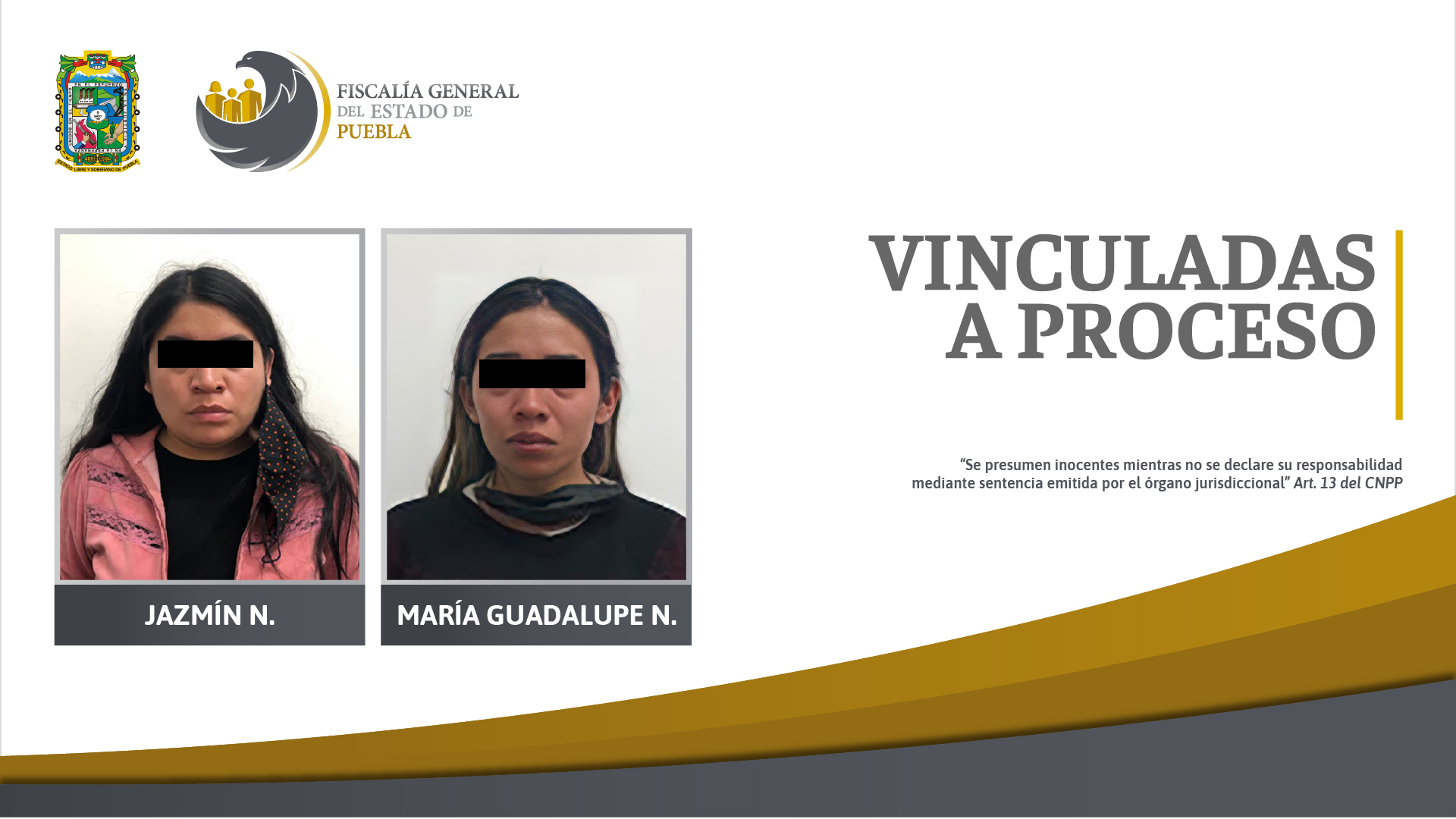 FGE detuvo a dos hermanas por posesión de narcóticos y tambien son investigadas por homicidio.