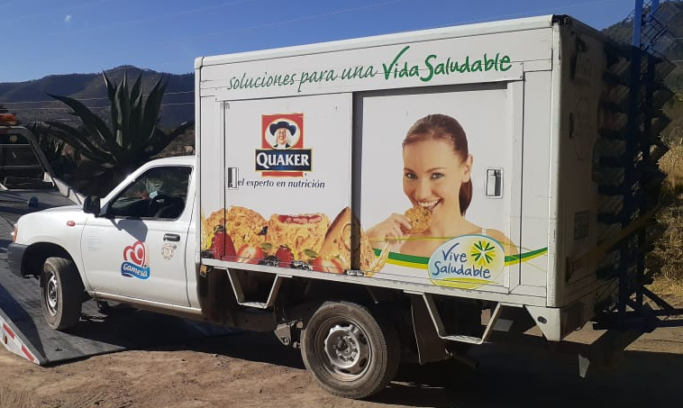 La SSC recupera una camioneta de la empresa Gamesa en Altzayanca