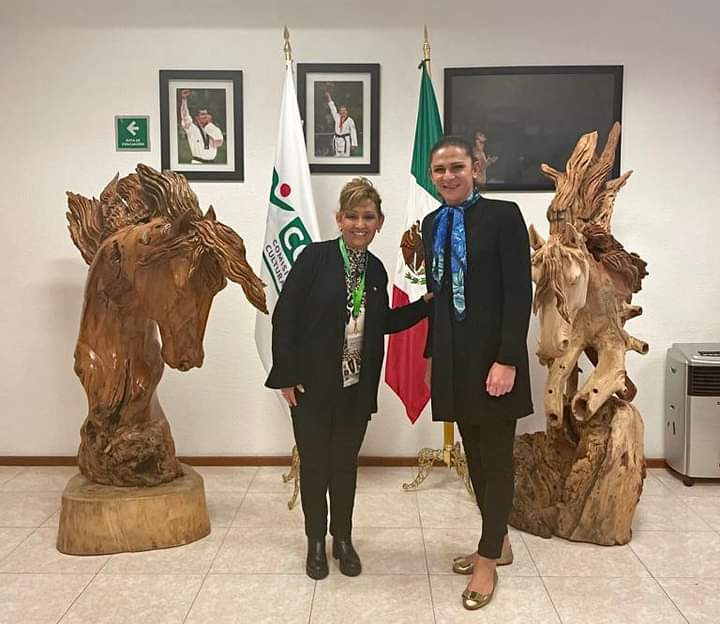 Va Lorena Cuéllar por impulso al deporte, se reúne con Ana Guevara 