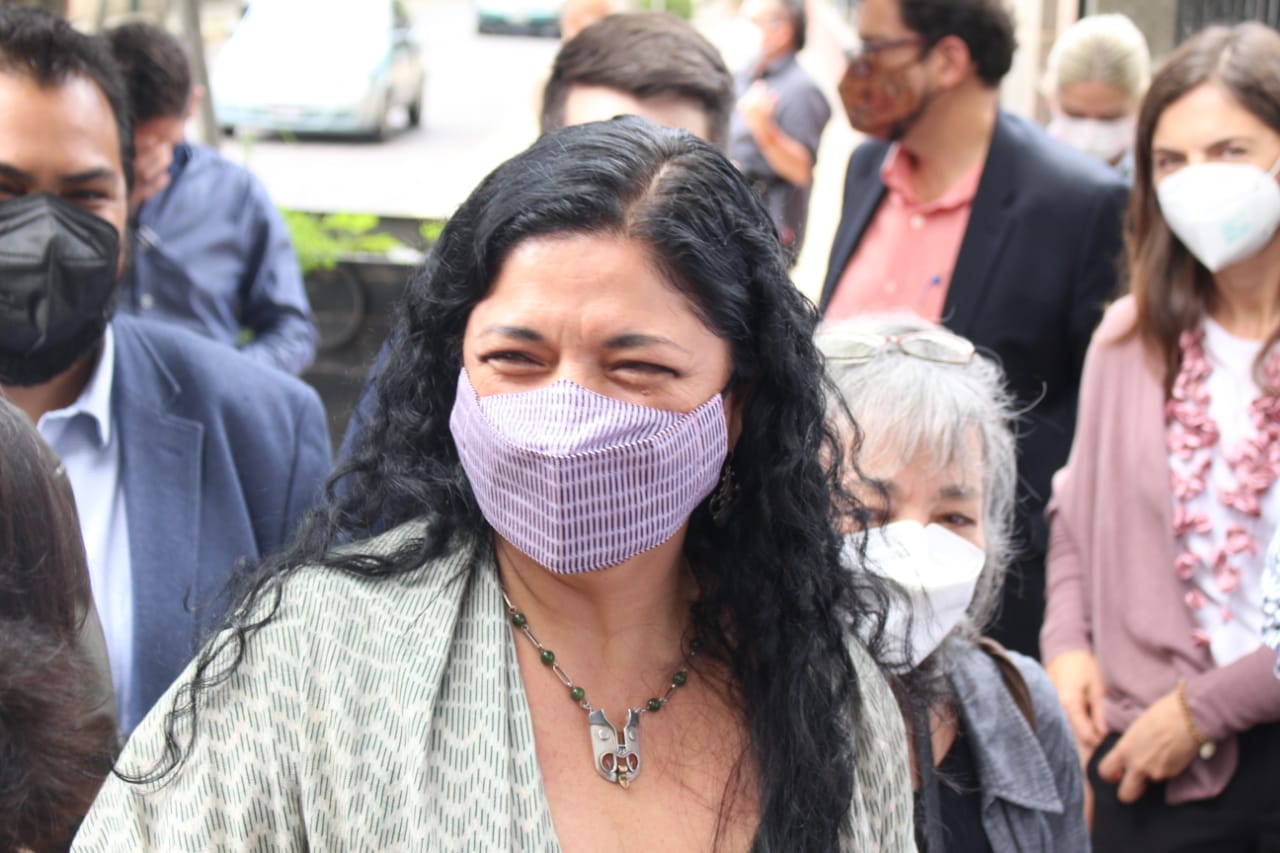 SC reitera apoyo a Lorena Cuéllar, anuncia trabajo en conjunto 