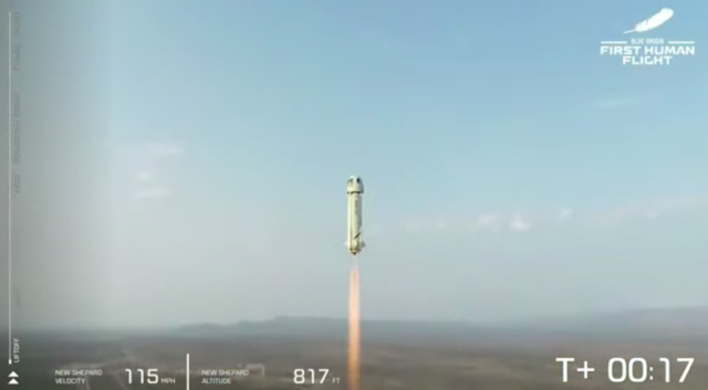 Jeff Bezos lo logró: Blue Origin alcanza el espacio en un viaje exitoso en 11 minutos 