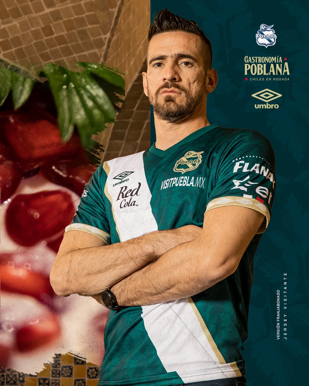 Puebla presentó su uniforme en honor al Chile en Nogada