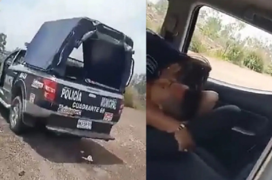 Podría ir a la cárcel la persona que grabó a policías de Ecatepec teniendo sexo 
