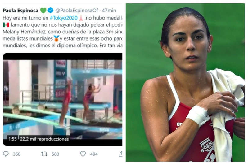 La ex nadadora olímpica Paola Espinosa elimina tuit tras escándalo 