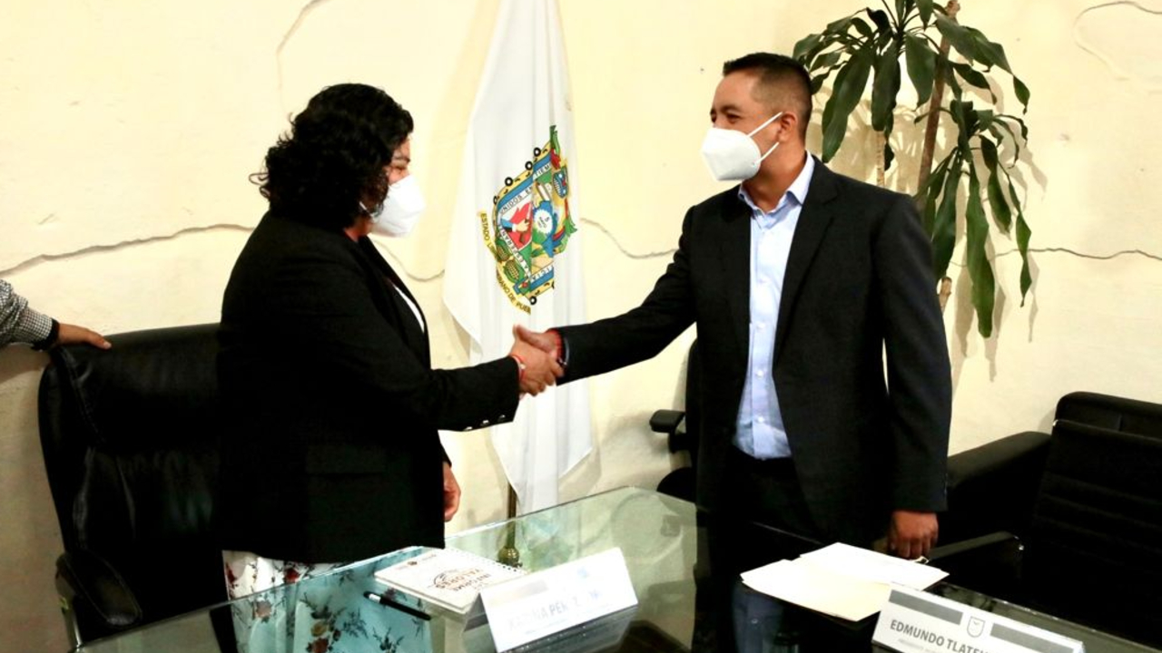 Karina Pérez Popoca y Edmundo Tlatehui llevaron a cabo su segunda Reunión de Trabajo 