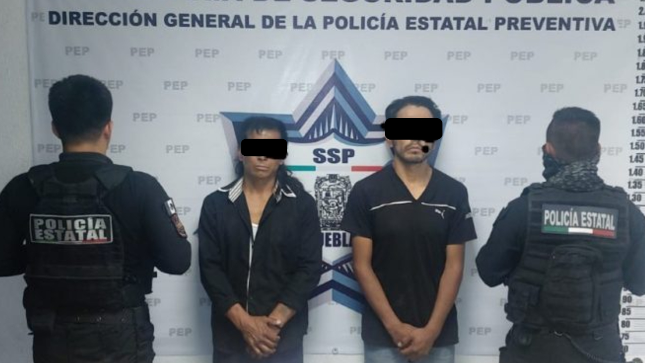 Detienen a dos presuntos narcomenudistas de cristal en Tlaxcalancingo