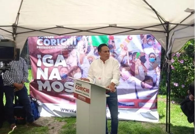 Corichi se declara virtual ganador de la contienda electoral por la capital de Tlaxcala