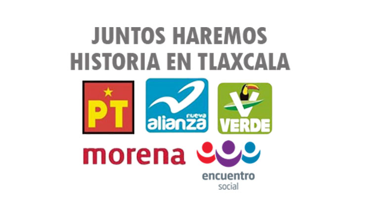 La coalición “Juntos Haremos Historia en Tlaxcala” obtiene la mayoría en la Legislatura local.