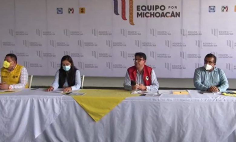 Alianza PRI-PAN-PRD advierte “conductas atípicas” en elección para gobernador de Michoacán