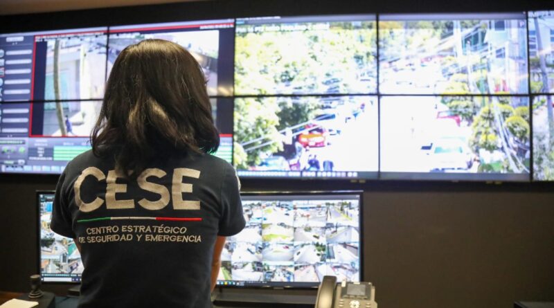 SSP de San Andrés Cholula revisa a través de su Sistema de Video Vigilancia los distintos Centros de Vacunación