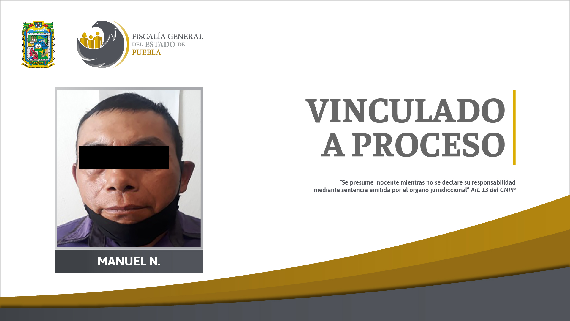 Sujeto que violó sexualmente a su vecina en Tepetzintla es vinculado a proceso: FGEP