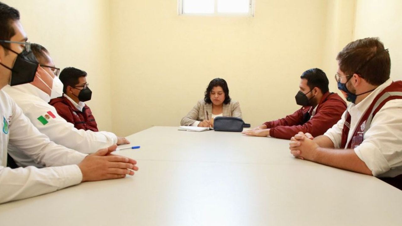 Ayuntamiento de San Andrés Cholula entabló una mesa de diálogo con miembros de la Secretaría de Agua Potable  