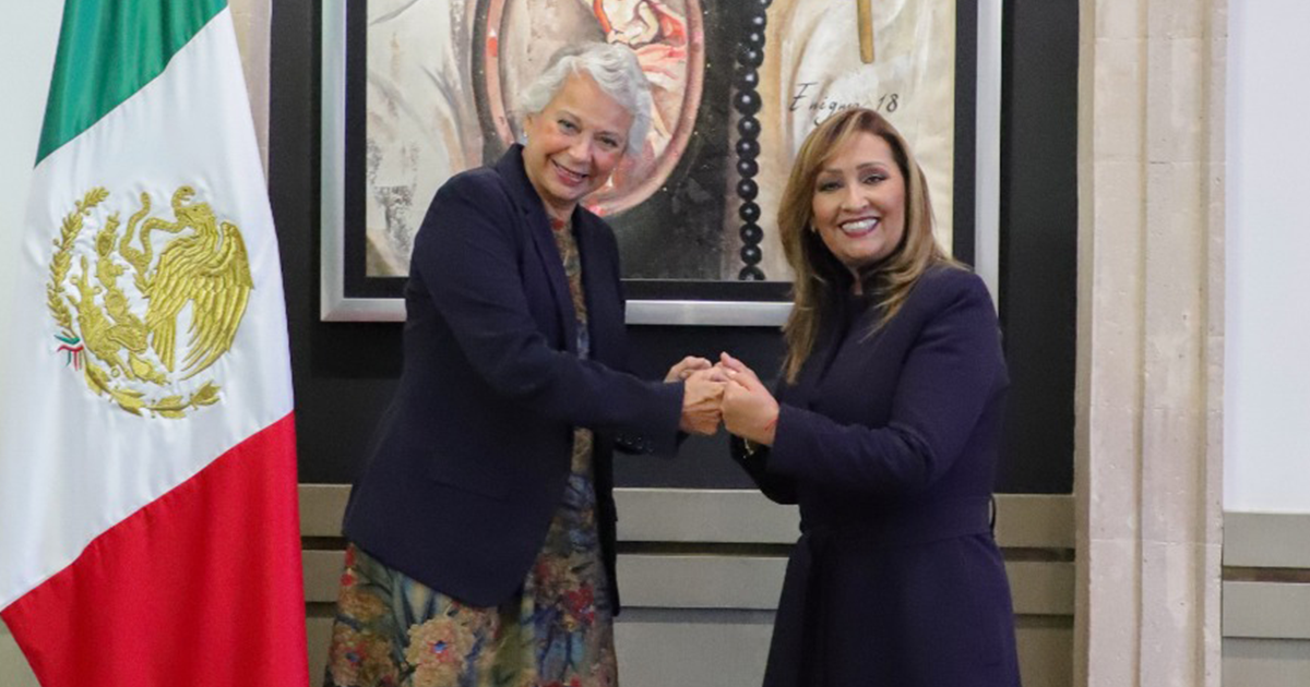 Impulsarán Olga Sánchez y Lorena Cuéllar líneas de acción para garantizar gobernabilidad