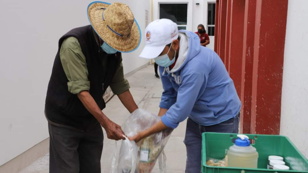 Ayuntamiento de San Andrés Cholula realizó la entrega de despensas correspondiente al Programa “Adulto Comprometido” 