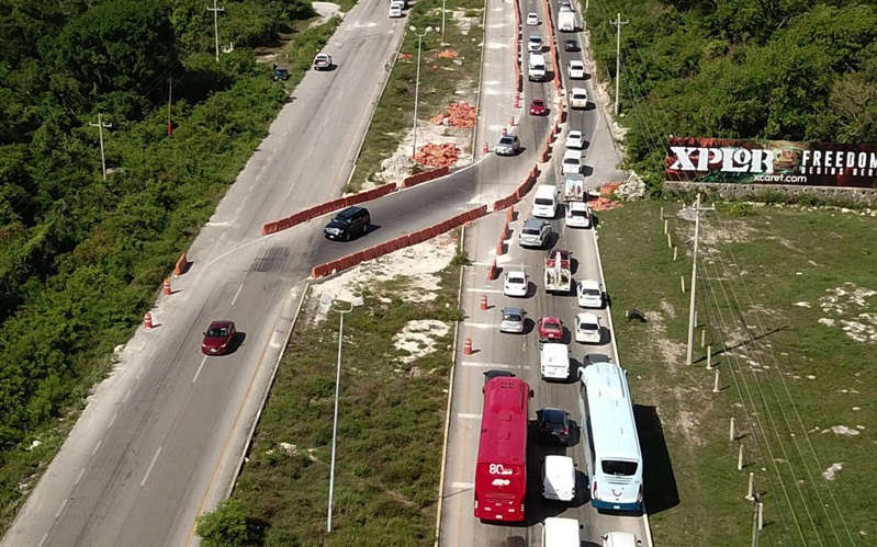Por dos socavones, Fonatur desviará provisionalmente carretera donde pasará el Tren Maya