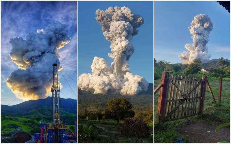 Erupción de volcán Rincón de la Vieja provoca columna de humo de 2 kilómetros en Costa Rica
