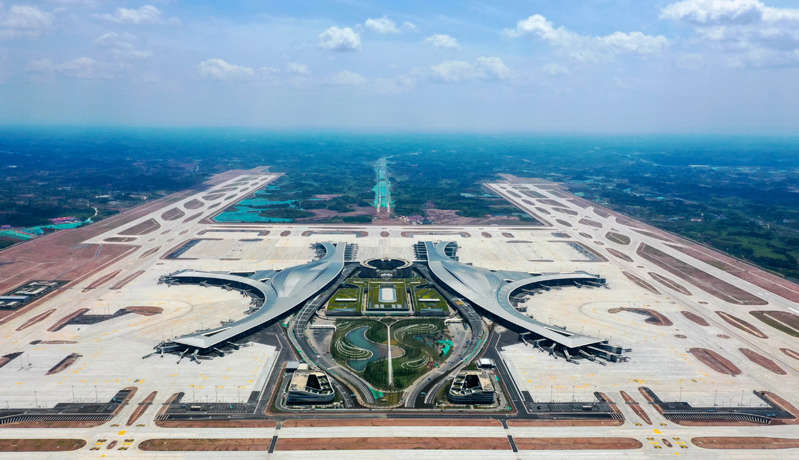 Futurista e imponente: China inaugura mega Aeropuerto Internacional Chengdu Tianfu