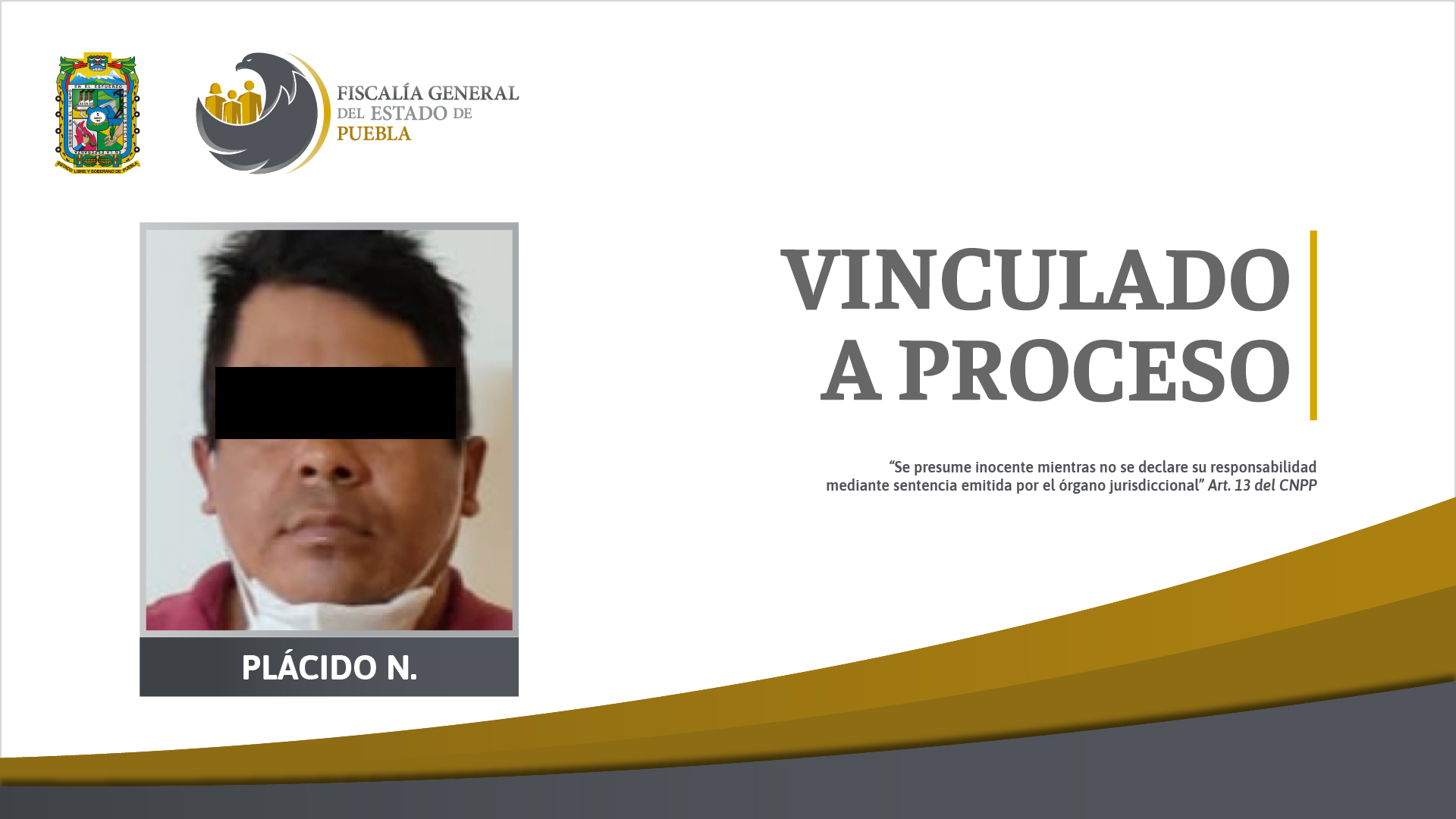 Vinculación a proceso de Plácido N. por delito de lesiones en agravio de dos hombres
