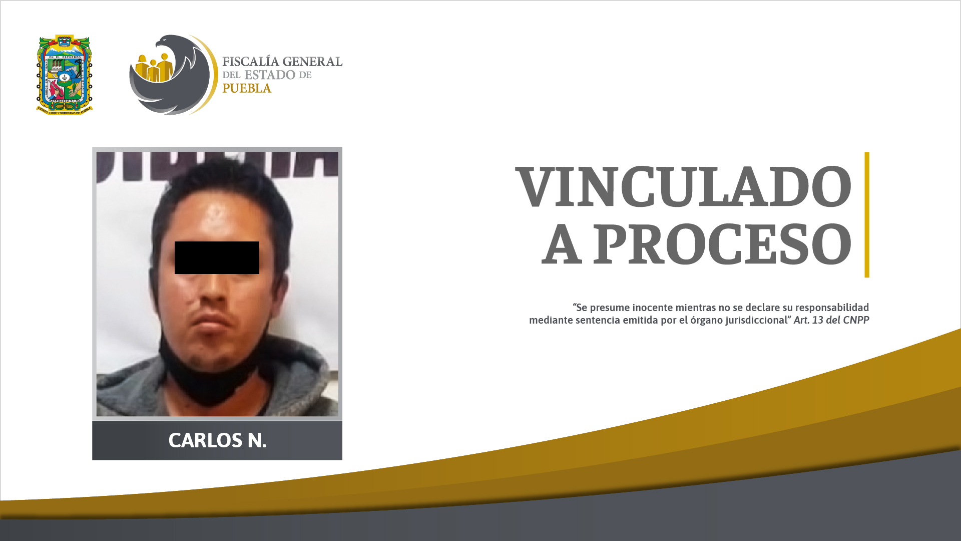 Detienen a Carlos N. acusado del delito de violación en contra de su hija