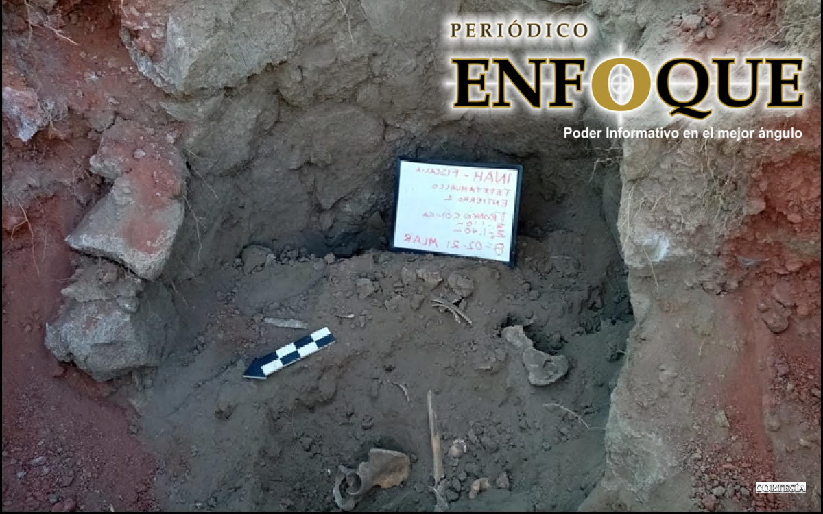 Hallan en Puebla una tumba de casi dos mil años de antigüedad.  