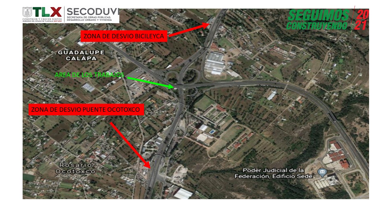 Anuncia Secoduvi cierres en la Tlaxcala-Apizaco por colocación de trabes