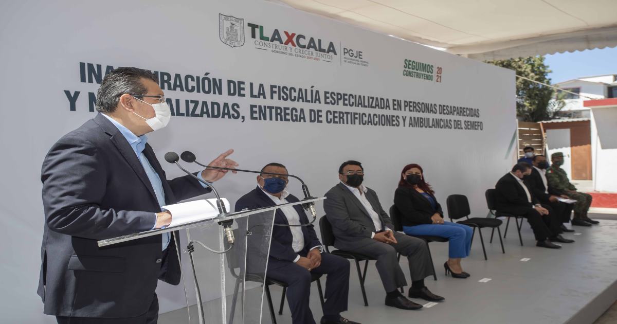 Marco Mena inaugura fiscalía especializada en personas desaparecidas