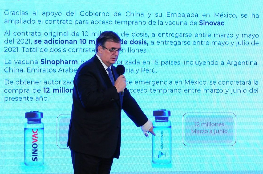 México recibirá 22 millones vacunas chinas contra Covid-19