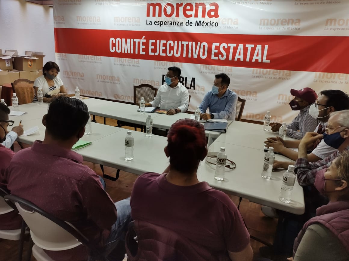 Militantes provenientes de la sierra norte manifiestan reconocimiento a la dirigencia estatal de Morena 