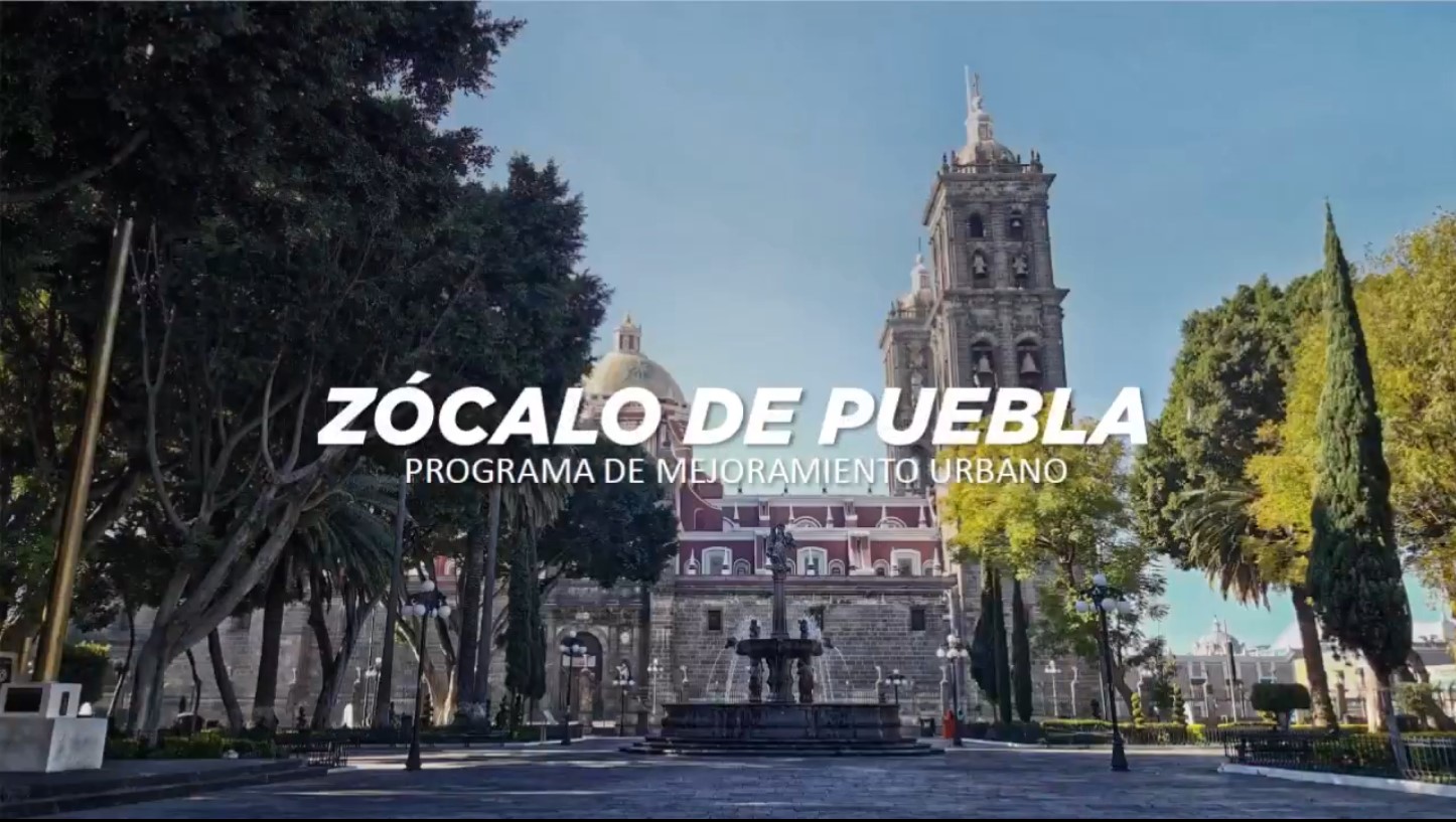 7 meses durarán obras de mantenimiento del Zócalo de Puebla