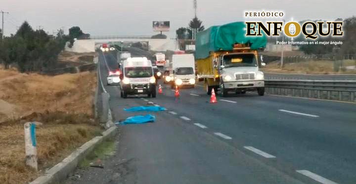 Muere arrollado al intentar cruzar la Puebla-Orizaba, a la altura de Amozoc 