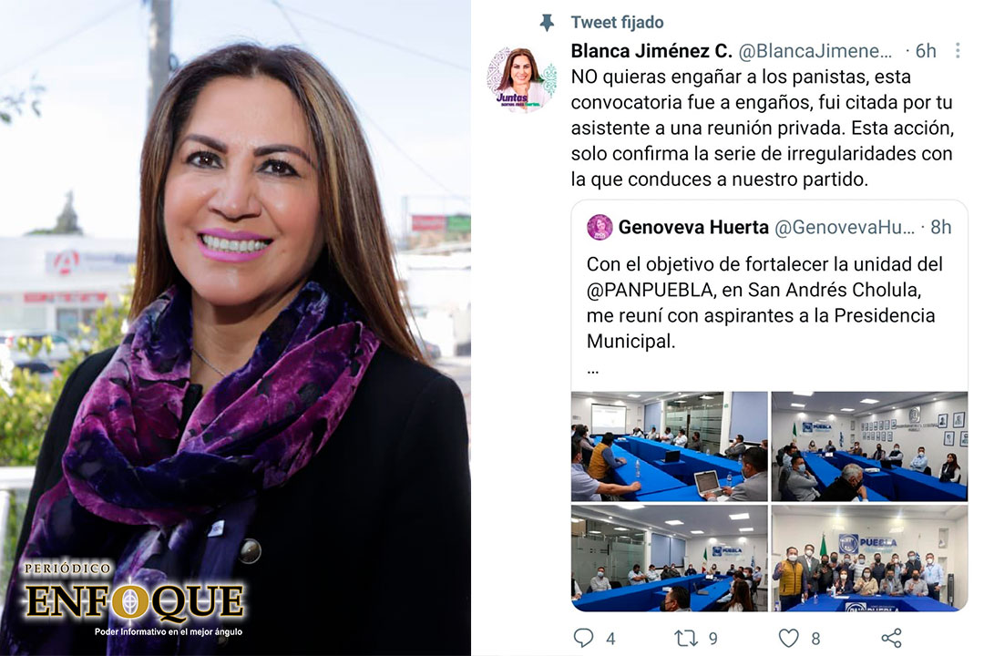 Acusan a Genoveva Huerta de "engañar" a panistas de San Andrés con nueva consulta para candidato