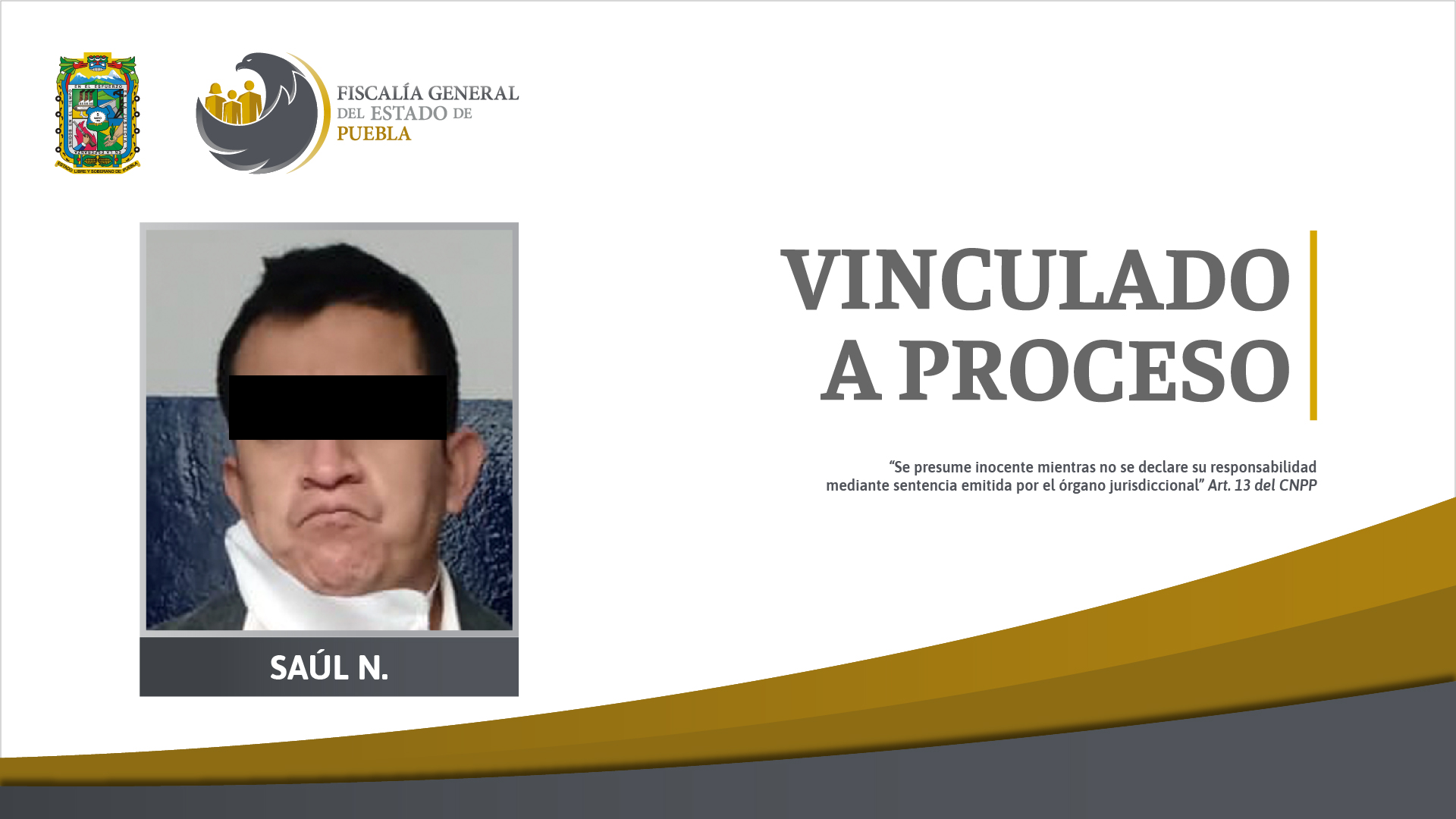 Vinculación a proceso de Saúl N. por homicidio, lesiones y daño en propiedad ajena