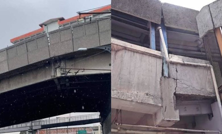 No sólo es la Línea 12: Fotos en redes evidencian riesgo de otras estaciones del Metro CDMX