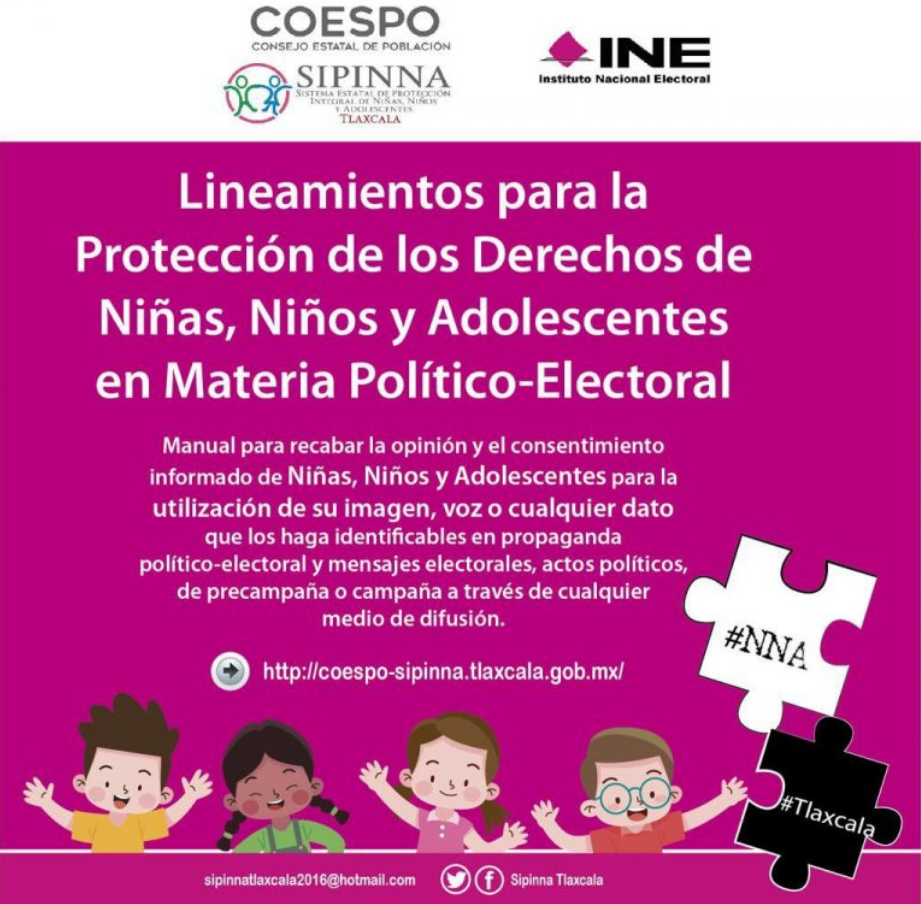 Lineamientos para la Protección de los derechos de Niñas, Niños y Adolescentes en materia político-electoral en Tlaxcala