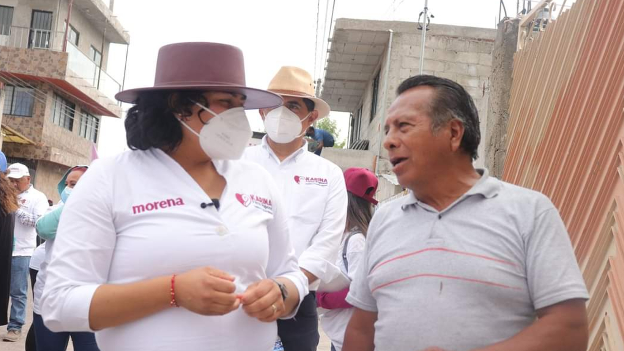 Karina Pérez Popoca asegura que continuarán los programas sociales en San Andrés Cholula. 