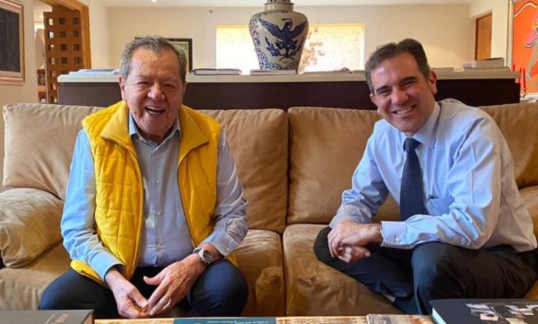 Mientras sigue con la conformación de su frente, Muñoz Ledo se reúne con Lorenzo Córdova