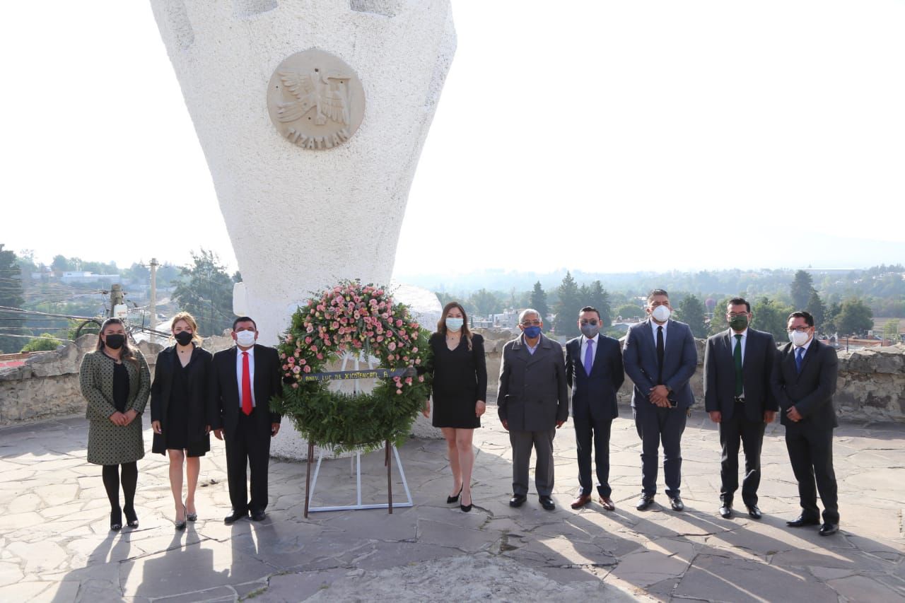 Conmemoran 500 aniversario luctuoso de Xicohténcatl Axayacatzin en Tizatlán