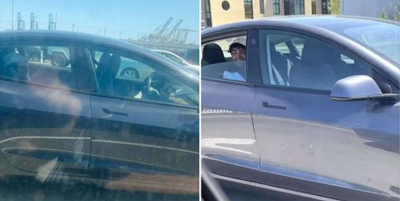 ¡Se conducía solo! Dueño de un Tesla es arrestado por viajar en el asiento trasero. (Video)
