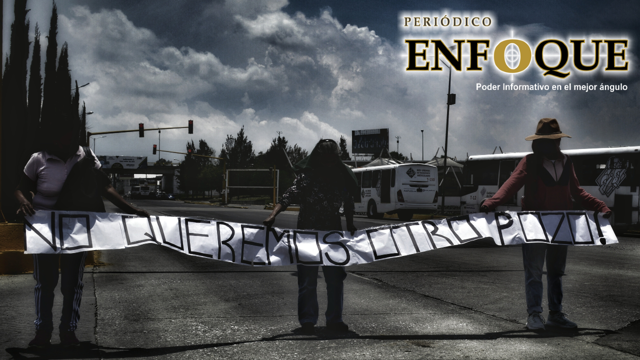 Ciudadanos de Tlaxcalancingo exigen la salida de la embotelladora Junghanns.