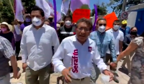 Serafín Ortiz recorrió las calles de San Sebastián Atlahapa