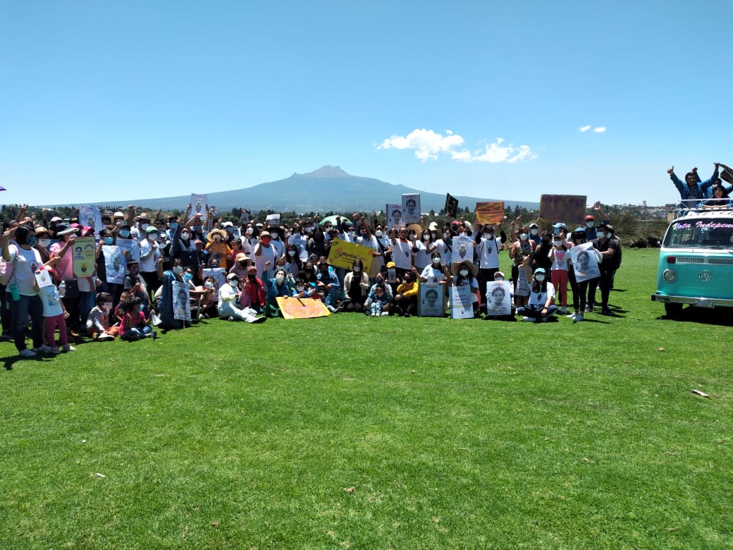 La primera candidata independiente en la capital Tlaxcalteca, Nydia Cano, se reúne con simpatizantes en Acuitlapilco.