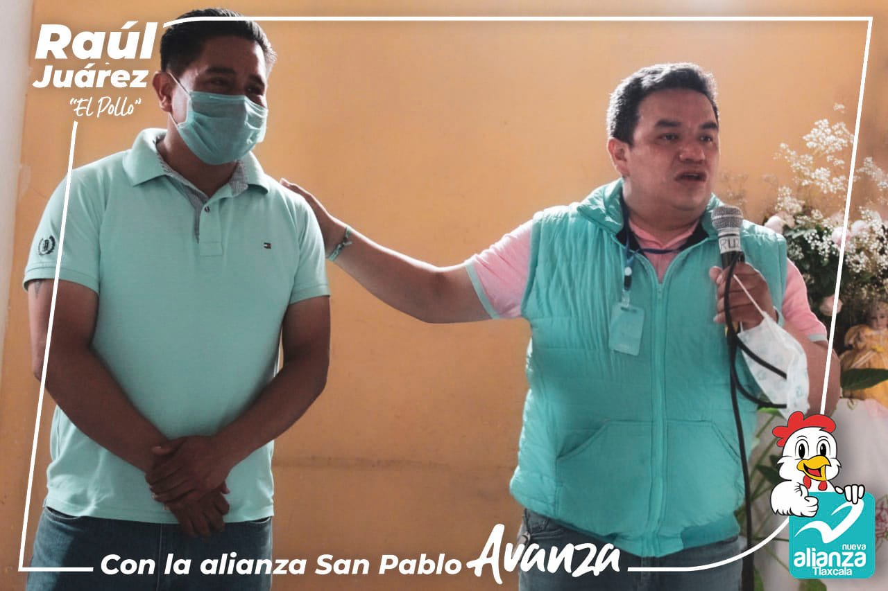 Raúl Juárez continúa avanzando en las diferentes comunidades de San Pablo del Monte en busca de la alcaldía municipal.