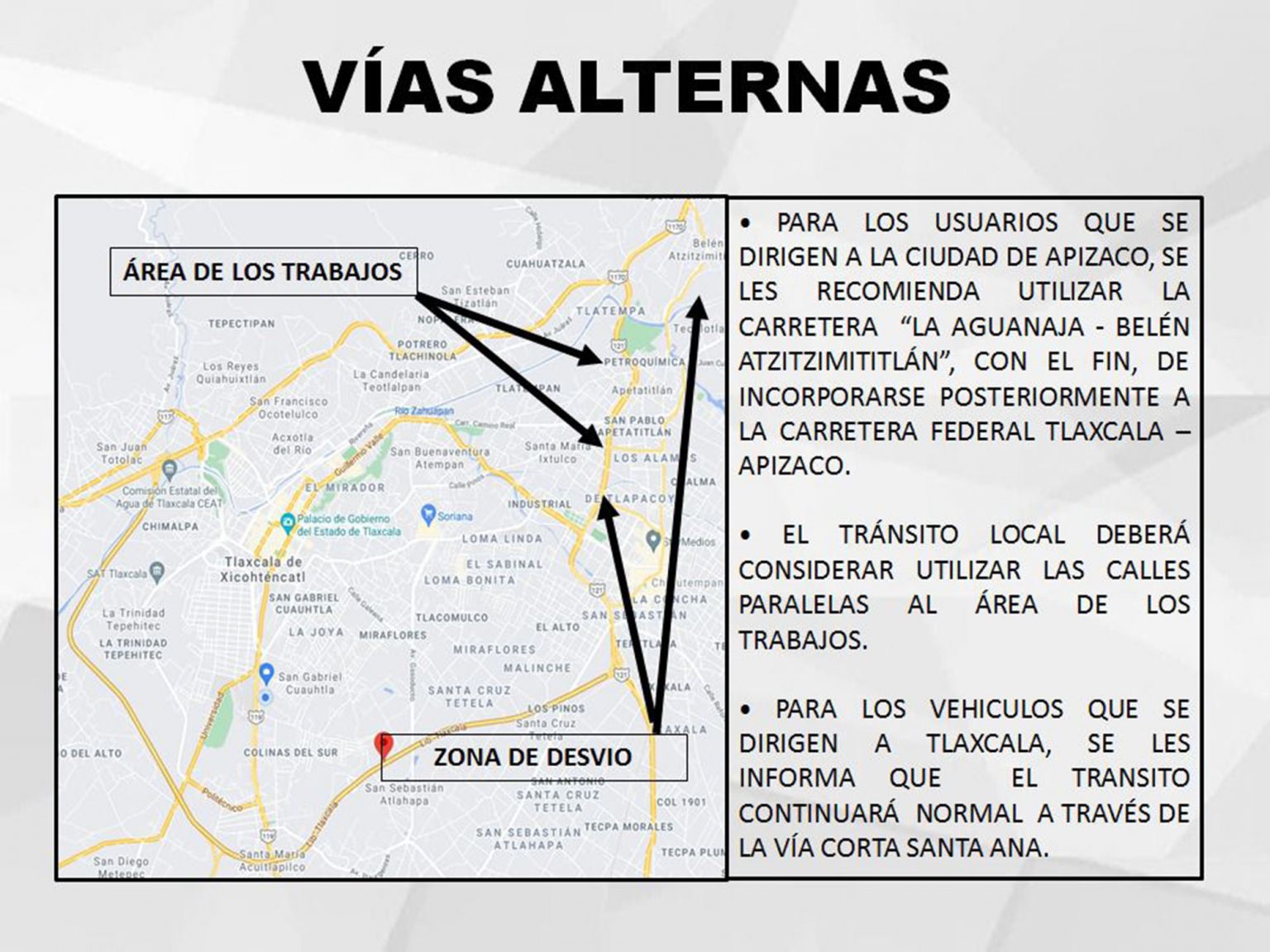 SECODUVI, SSC y CEPC recomiendan tomar vías alternas en el viaducto San Pablo- Apetatitlán, del 31 de mayo al 2 de junio