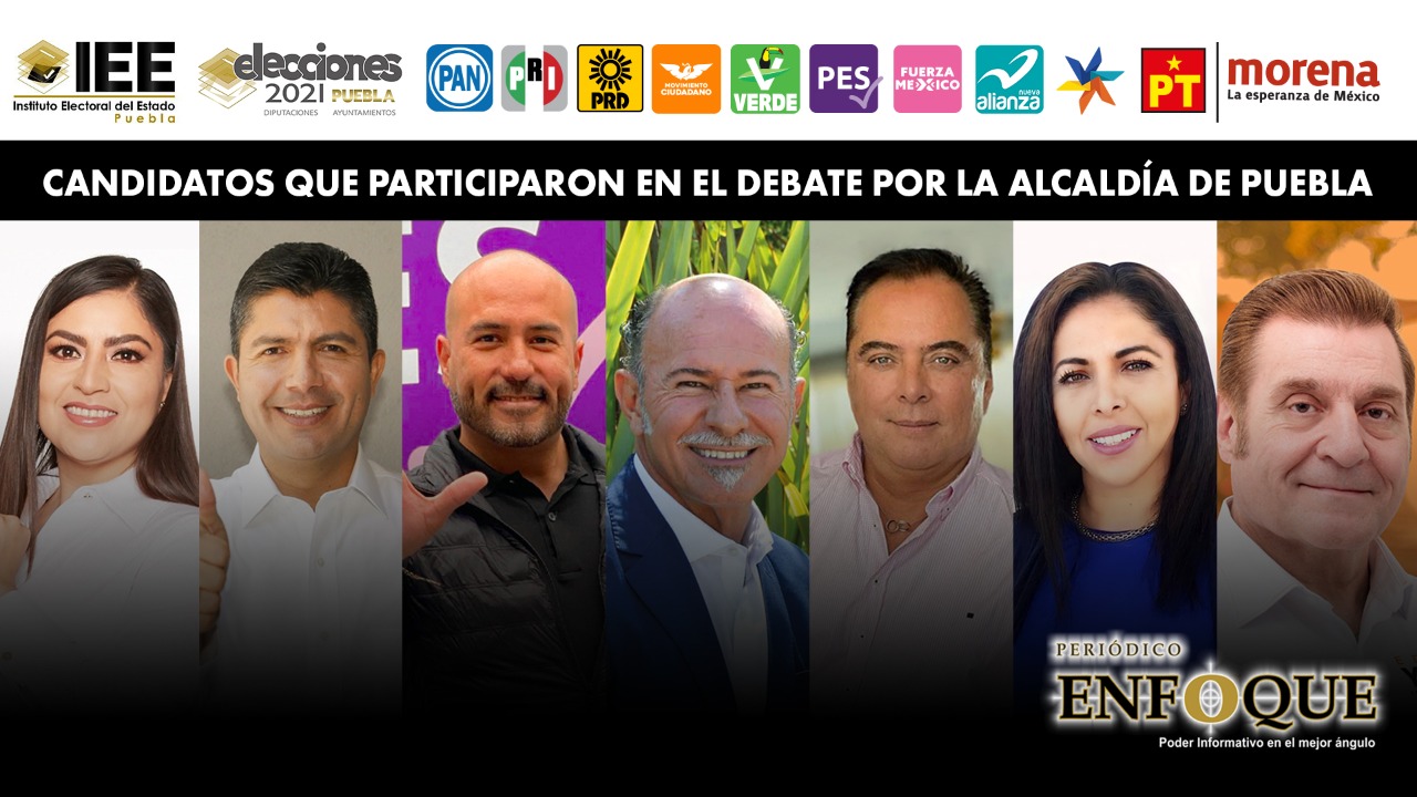 Entre descalificaciones y pocas propuestas, se desarrolló el debate a la alcaldía de Puebla 