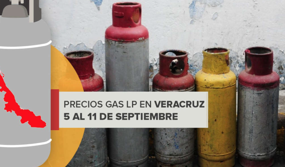Ahora este será el costo del gas LP en Veracruz del 5 al 11 de septiembre
