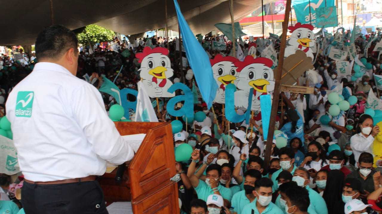 Finaliza campaña electoral “El Pollo” en San Pablo del Monte.