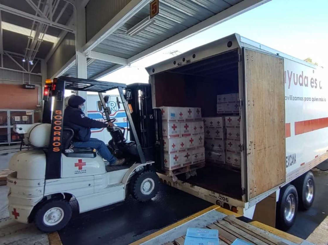 Envía la Cruz Roja Mexicana 13 toneladas de ayuda humanitaria a Veracruz