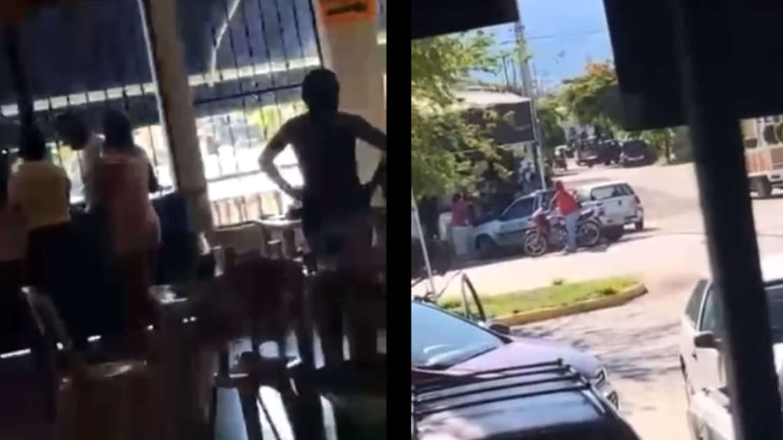 ¡Terror en Guerrero! Se desata fuerte balacera fuera de un restaurante; VIDEO